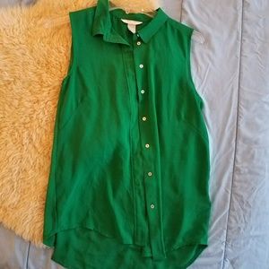 H&M Sheer Green Tunic